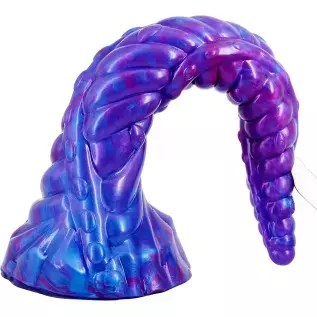 Realistic S-Shaped 10 inch Dragon Suction Cup Dildo, Long Pink Silicone Dildos Barde Shape Anal Butt Plug Adult Toys Dildo for W