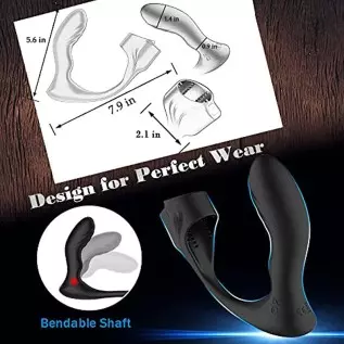 Blended Climax Prostate Massager Penis Vibrator Male Adult Sex Toys for Men, Remote Control Vibrating Anal Dildo Butt Plug Vibra