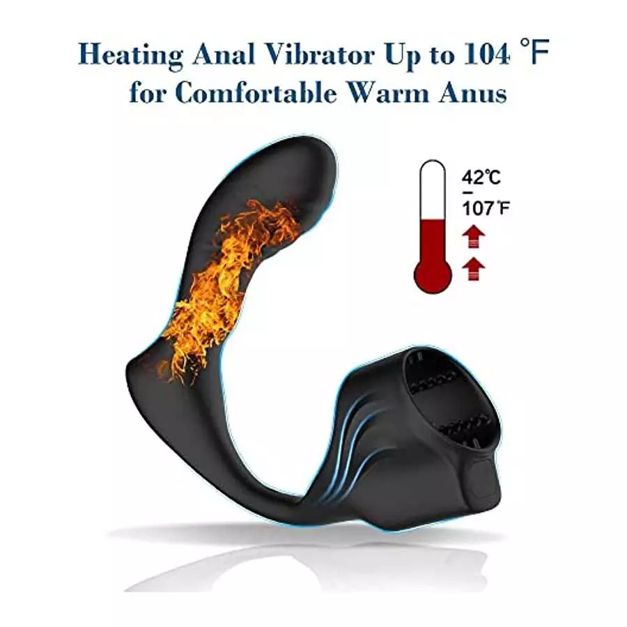 Blended Climax Prostate Massager Penis Vibrator Male Adult Sex Toys for Men, Remote Control Vibrating Anal Dildo Butt Plug Vibra