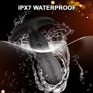 Thrusting Anal Vibrator Prostate Massager for Men Women, P Spot Vibrator Butt Plug Sex Toy with 7 Vibrations 3 Thrusts for Anal Thrusting Anal Vibrator Prostate Massager for Men Women, P Spot Vibrator Butt Plug Sex Toy with 7 Vibrations 3 Thrusts for Anal