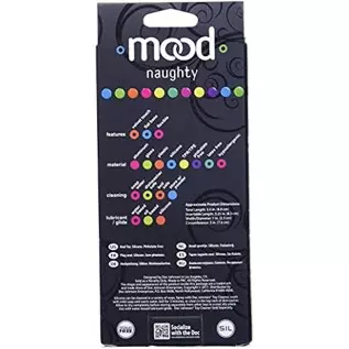 Doc Johnson Mood - Naughty 1 - Silicone Anal Plug - Small - 3.3 in. Long and 0.8 in. Wide - Tapered Base for Comfort Between The