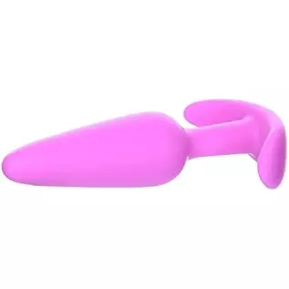Doc Johnson Mood - Naughty 1 - Silicone Anal Plug - Small - 3.3 in. Long and 0.8 in. Wide - Tapered Base for Comfort Between The