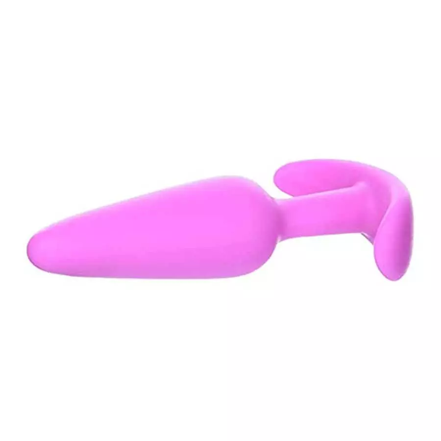 Doc Johnson Mood - Naughty 1 - Silicone Anal Plug - Small - 3.3 in. Long and 0.8 in. Wide - Tapered Base for Comfort Between The