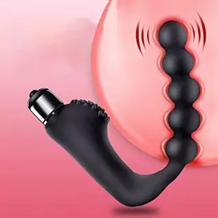 Butt Plugs for Women or Men, Adult Sex Toy, Vibrating Anal and Vaginal Masturbation Wand, top Pellet for Extra Pleasure, IPX6 Wa