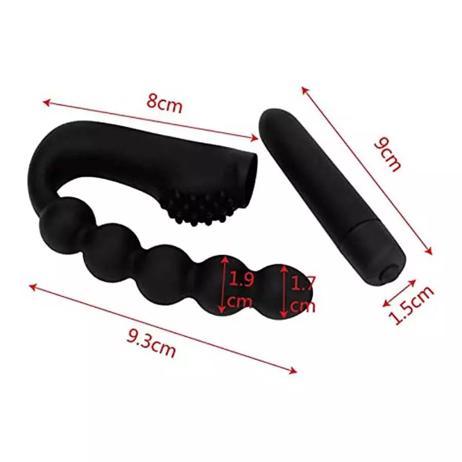 Butt Plugs for Women or Men, Adult Sex Toy, Vibrating Anal and Vaginal Masturbation Wand, top Pellet for Extra Pleasure, IPX6 Wa