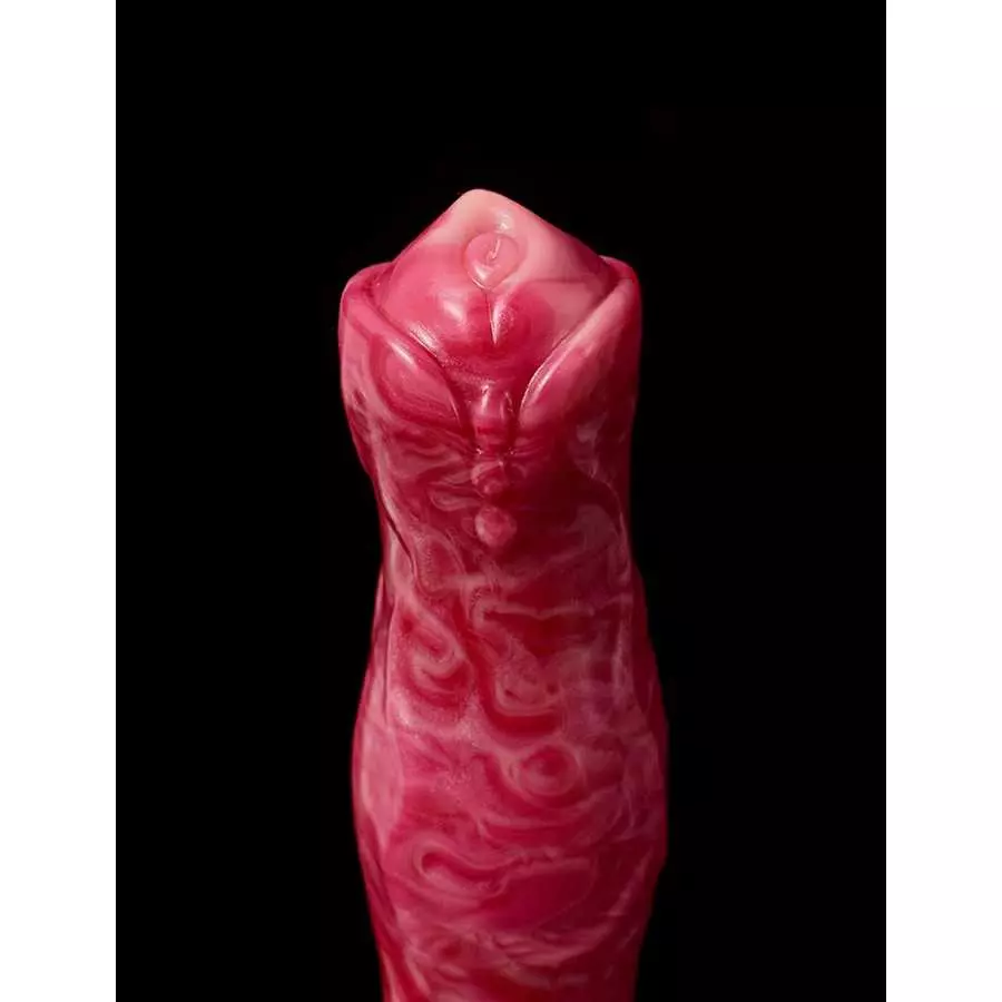 Realistic Dog Suction Cup Dildo for Beginners, 8.26 inches Pink Silicone Anal Butt Plug Adult Toys Animal Dildo for Women Lesbia