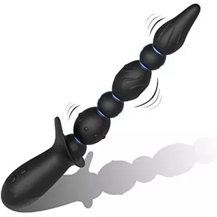 Hisionlee Vibrating Prostate Massager Anal Vibrator - Sex Toys 10 Patterns Anal Plug, G-spot Vibrator ,3 Reinforced Motors,Adult