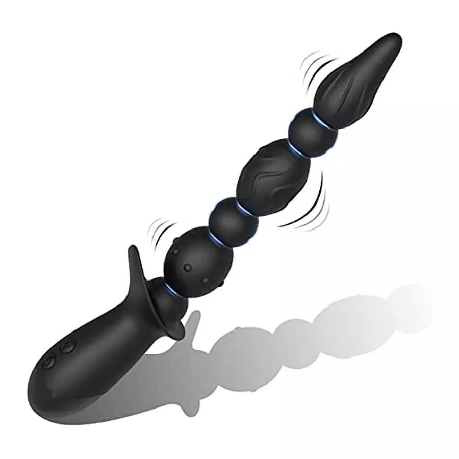 Hisionlee Vibrating Prostate Massager Anal Vibrator - Sex Toys 10 Patterns Anal Plug, G-spot Vibrator ,3 Reinforced Motors,Adult Hisionlee Vibrating Prostate Massager Anal Vibrator - Sex Toys 10 Patterns Anal Plug, G-spot Vibrator ,3 Reinforced Motors,Adult