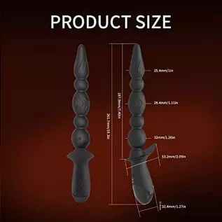 Hisionlee Vibrating Prostate Massager Anal Vibrator - Sex Toys 10 Patterns Anal Plug, G-spot Vibrator ,3 Reinforced Motors,Adult Hisionlee Vibrating Prostate Massager Anal Vibrator - Sex Toys 10 Patterns Anal Plug, G-spot Vibrator ,3 Reinforced Motors,Adult