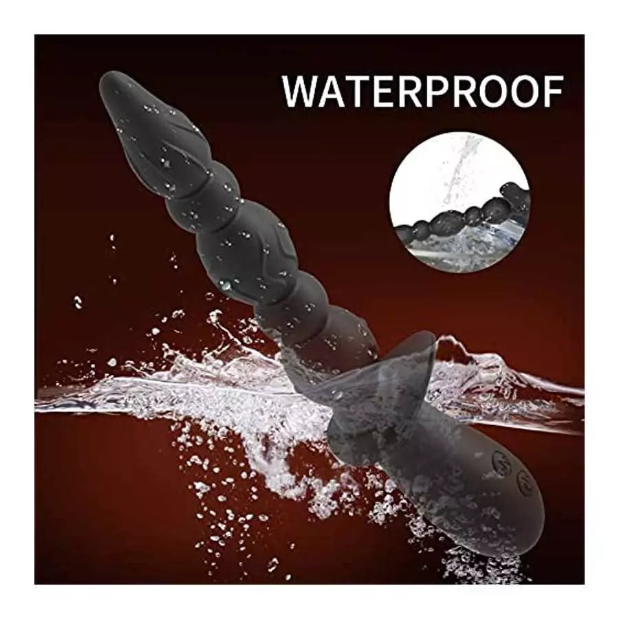 Hisionlee Vibrating Prostate Massager Anal Vibrator - Sex Toys 10 Patterns Anal Plug, G-spot Vibrator ,3 Reinforced Motors,Adult