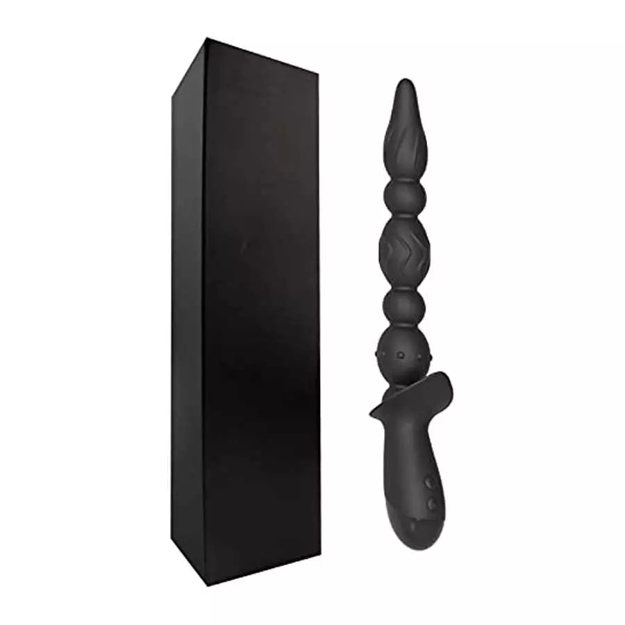 Hisionlee Vibrating Prostate Massager Anal Vibrator - Sex Toys 10 Patterns Anal Plug, G-spot Vibrator ,3 Reinforced Motors,Adult