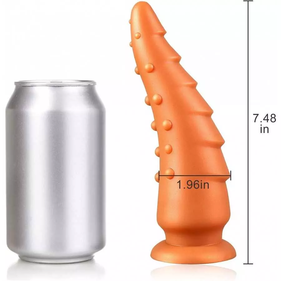 Liquid Silicone Sex Toys Anal Plug for Male and Female Masturbation Anal Expander with Powerful Suction Cup Strong Suction, Grai