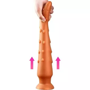 Liquid Silicone Sex Toys Anal Plug for Male and Female Masturbation Anal Expander with Powerful Suction Cup Strong Suction, Grai