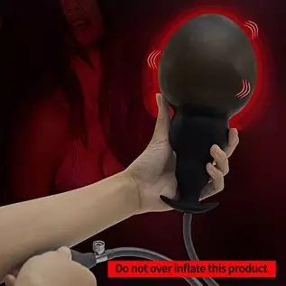 Silicone Expand Inflatable Anal Plug,Body-Safe Medical Grade Waterproof Butt Sex Toy, Anal Plug Sex Toy, Stretch Anal with Quick
