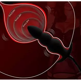 Silicone Expand Inflatable Anal Plug,Body-Safe Medical Grade Waterproof Butt Sex Toy, Anal Plug Sex Toy, Stretch Anal with Quick