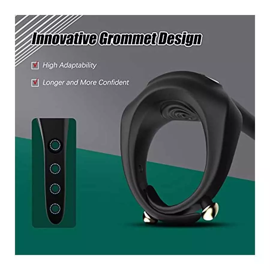 Vibrating Taint Teaser Cock Ring with Bullet, 3 in 1 Adjustable Penis Ring with Remote, Anal Vibrator with 10 Frequencies, Prost