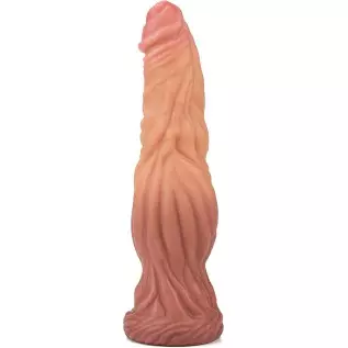 9.5" Large Butt Plug Anal Toy Anal Plugs Handmade Silicone Realistic Dildo Wolf Dildo with Dual Density Realistic Huge Suction C