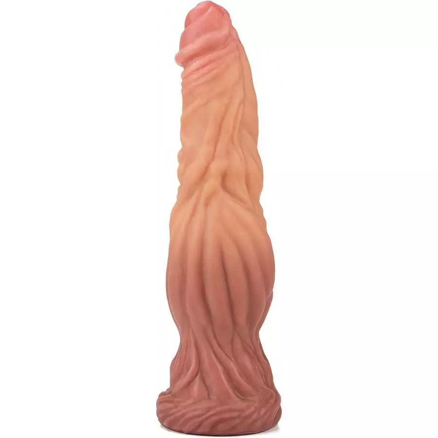 9.5" Large Butt Plug Anal Toy Anal Plugs Handmade Silicone Realistic Dildo Wolf Dildo with Dual Density Realistic Huge Suction C