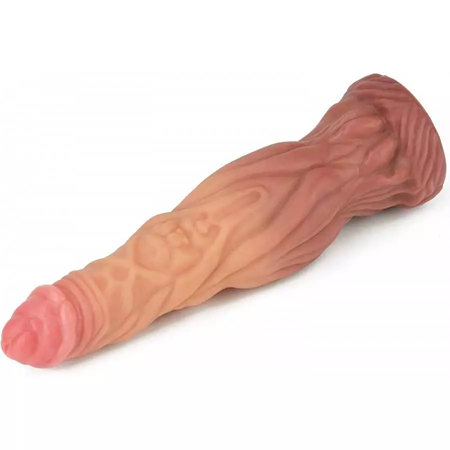 9.5" Large Butt Plug Anal Toy Anal Plugs Handmade Silicone Realistic Dildo Wolf Dildo with Dual Density Realistic Huge Suction C