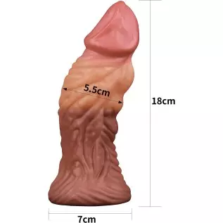 9.5" Large Butt Plug Anal Toy Anal Plugs Handmade Silicone Realistic Dildo Wolf Dildo with Dual Density Realistic Huge Suction C