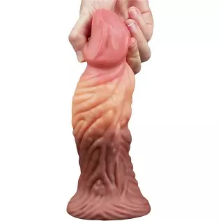 9.5" Large Butt Plug Anal Toy Anal Plugs Handmade Silicone Realistic Dildo Wolf Dildo with Dual Density Realistic Huge Suction C