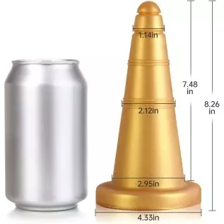 FST Super Soft Liquid Silicone Anal Plug Ice Cream Cones Exterior Design Adult Toy Vaginal Massage Prostate Stimulation Double U