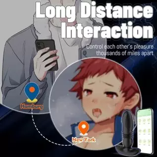 Thrusting Anal Vibrator Butt Plug with APP & Remote Control, Vibrating Anal Plug Prostate Massager with 9 Thrusting & Vibration Thrusting Anal Vibrator Butt Plug with APP & Remote Control, Vibrating Anal Plug Prostate Massager with 9 Thrusting & Vibration