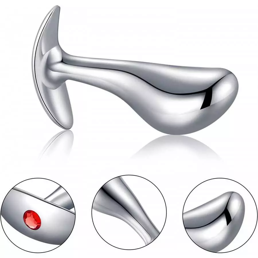 Anal Plugs Luxury Jewelry 3pcs Trainer Kit Butt Plugs with Flared Base Prostate Massage Stimulation Sex Toys for Women Men Begin