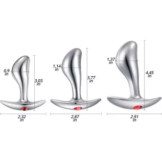 Anal Plugs Luxury Jewelry 3pcs Trainer Kit Butt Plugs with Flared Base Prostate Massage Stimulation Sex Toys for Women Men Begin Anal Plugs Luxury Jewelry 3pcs Trainer Kit Butt Plugs with Flared Base Prostate Massage Stimulation Sex Toys for Women Men Begin