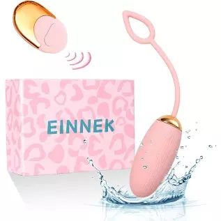 EINNEK Bullet Vibrator Remote Control Adult Sensory Sex Toy Rechargeable Clitoral and G-Spot Vibrator for Women & Couples, Oval 
