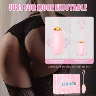 EINNEK Bullet Vibrator Remote Control Adult Sensory Sex Toy Rechargeable Clitoral and G-Spot Vibrator for Women & Couples, Oval 
