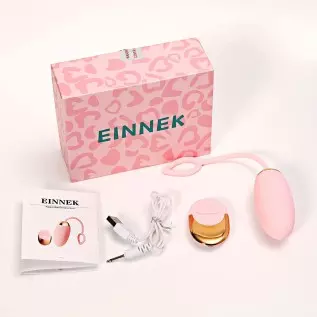 EINNEK Bullet Vibrator Remote Control Adult Sensory Sex Toy Rechargeable Clitoral and G-Spot Vibrator for Women & Couples, Oval 