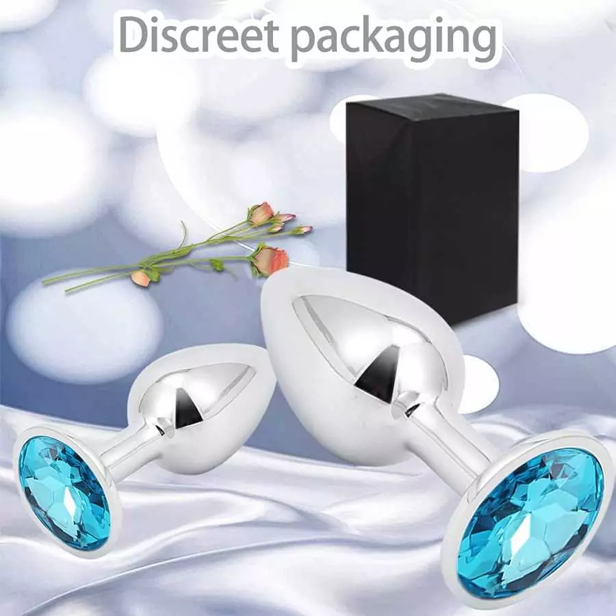 Stainless Steel Anal Plug Butt Toys Luxury Jewelry Design Fetish Anal Sex Trainer Expanding Butt Plugs S&M Adult Gay Woman Man S