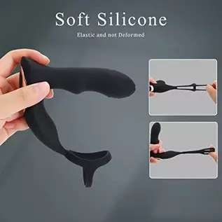 4 in 1 Anal Vibrator Prostate Massagers with 360° Rotating Anal Butt Plug Stimulator and Cock Rings, Remote Control 7 Rotating S 4 in 1 Anal Vibrator Prostate Massagers with 360° Rotating Anal Butt Plug Stimulator and Cock Rings, Remote Control 7 Rotating S