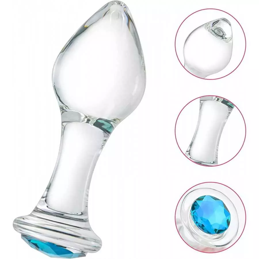 Crystal Anal Plug Bum Plugs Jewelry Anal Trainer Toys Glass Massage Butt Plug Large Medium Small Anal Stimulation Sex Toy for Un
