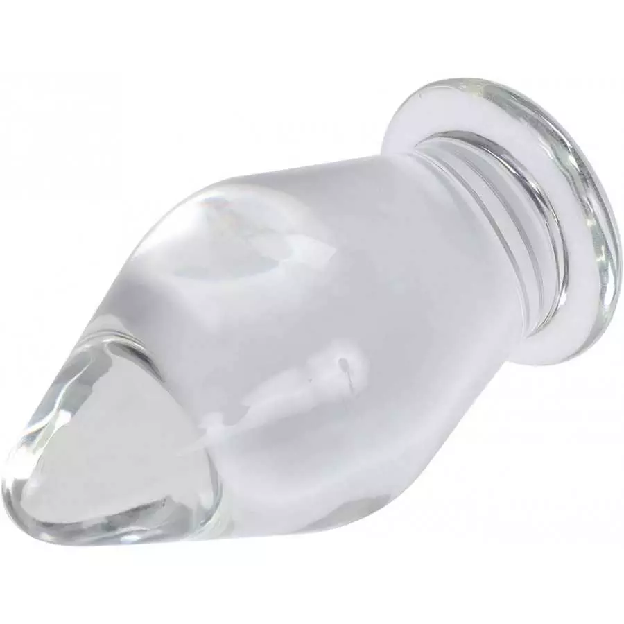 Epichao Huge Head Glass Butt Plug Crystal Anal Plug Bum Plug Bomb Plug Anal Trainer Anal Expander Training Sex Toy (XL)