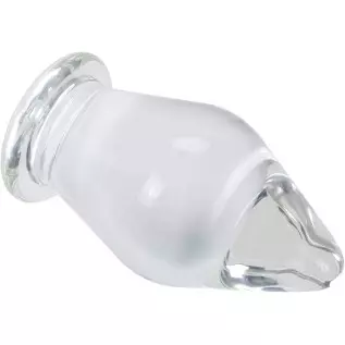 Epichao Huge Head Glass Butt Plug Crystal Anal Plug Bum Plug Bomb Plug Anal Trainer Anal Expander Training Sex Toy (XL)