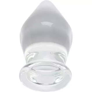 Epichao Huge Head Glass Butt Plug Crystal Anal Plug Bum Plug Bomb Plug Anal Trainer Anal Expander Training Sex Toy (XL)