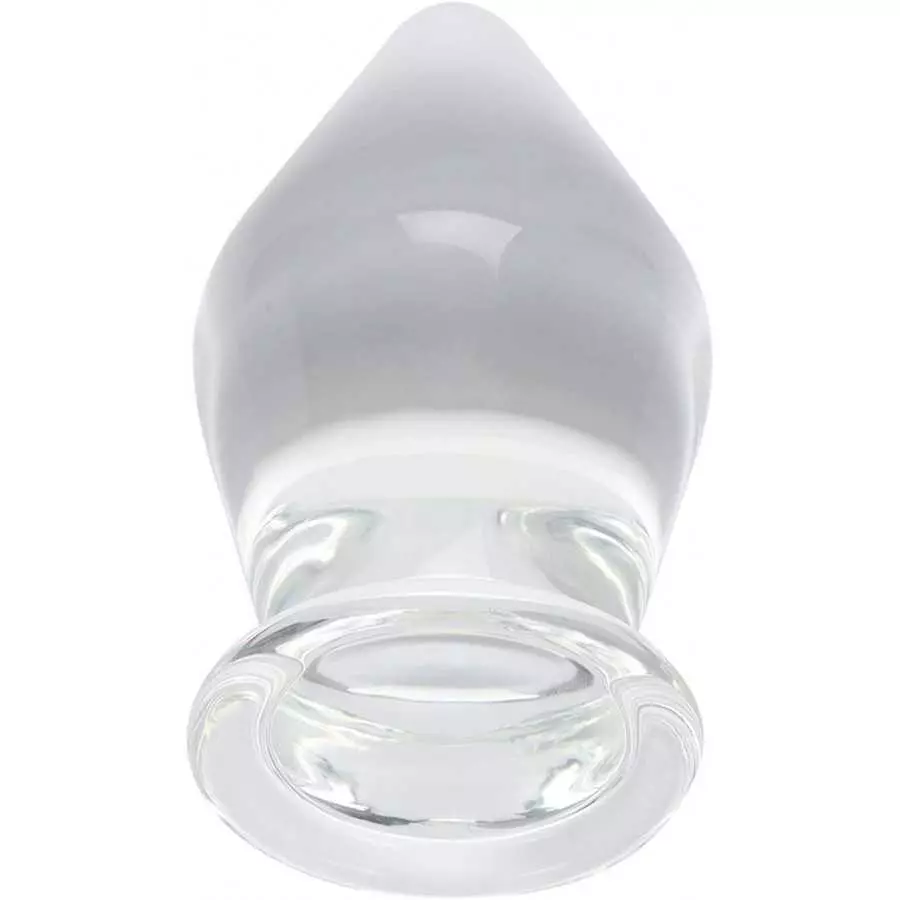 Epichao Huge Head Glass Butt Plug Crystal Anal Plug Bum Plug Bomb Plug Anal Trainer Anal Expander Training Sex Toy (XL)