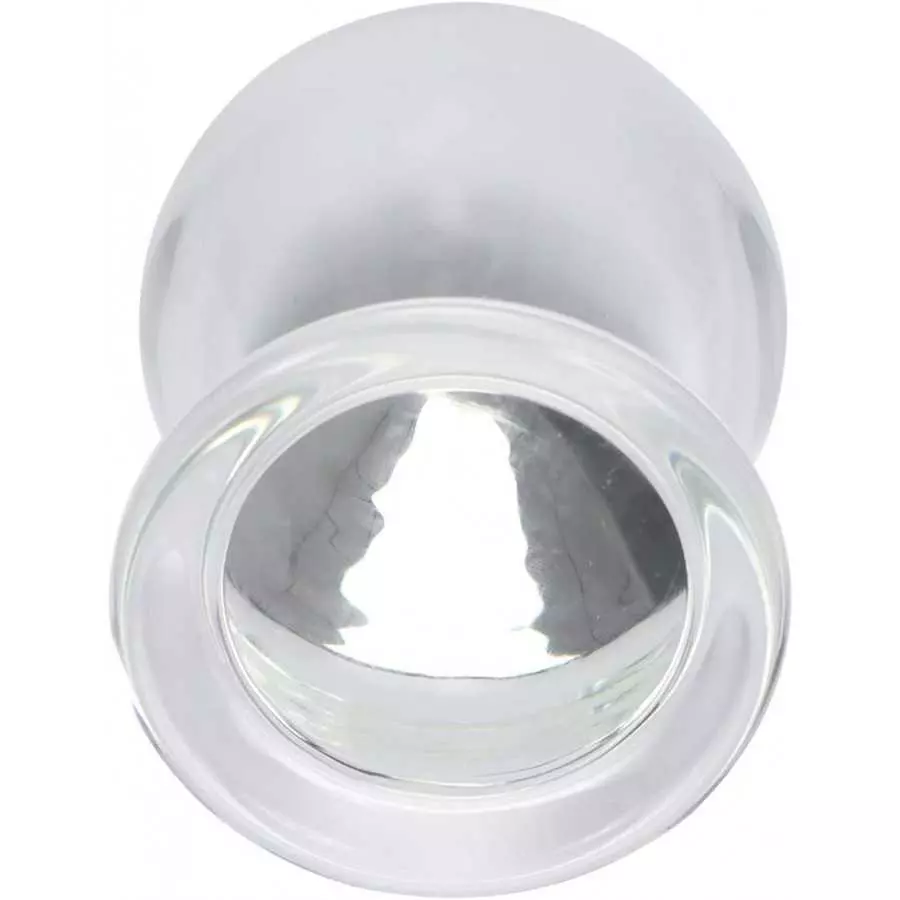 Epichao Huge Head Glass Butt Plug Crystal Anal Plug Bum Plug Bomb Plug Anal Trainer Anal Expander Training Sex Toy (XL)