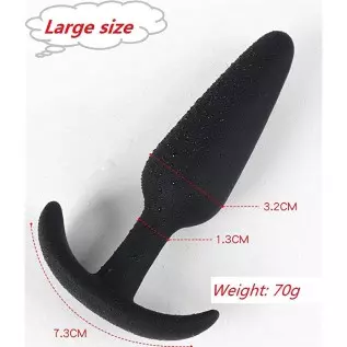 Cone Silicone Training Kit, DINGUS Three Different Sizes Silicone Cone Plug Training kit, Beginner to Advanced User Horn Base, L