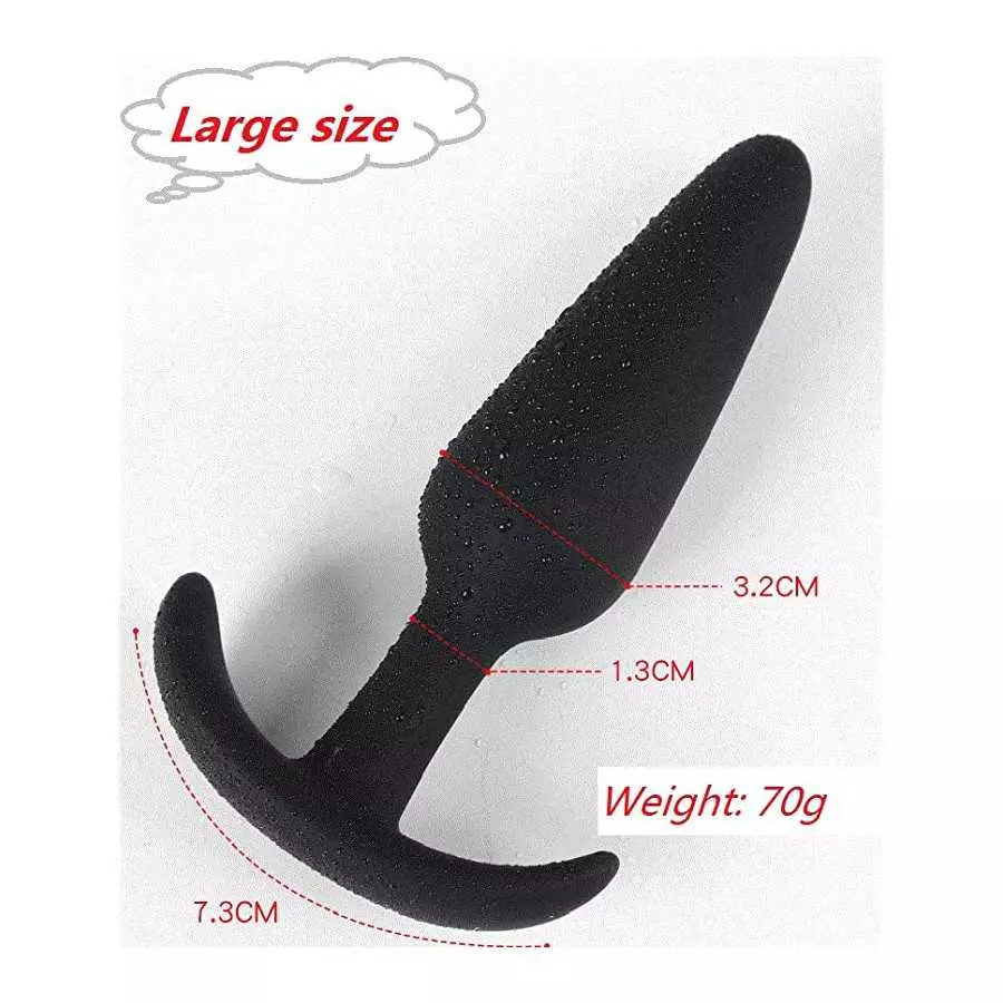 Cone Silicone Training Kit, DINGUS Three Different Sizes Silicone Cone Plug Training kit, Beginner to Advanced User Horn Base, L