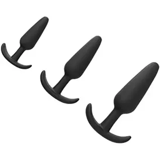 Cone Silicone Training Kit, DINGUS Three Different Sizes Silicone Cone Plug Training kit, Beginner to Advanced User Horn Base, L