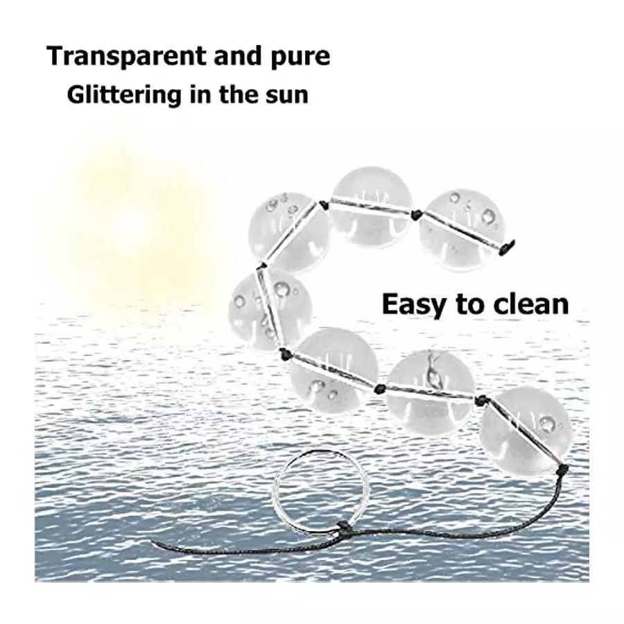 Sex Toys Anal Beads Anal Plug Butt Plug Anal Training Beads Plug Trainer Anal Play Beads Anal Chain Transparent Glass Crystal