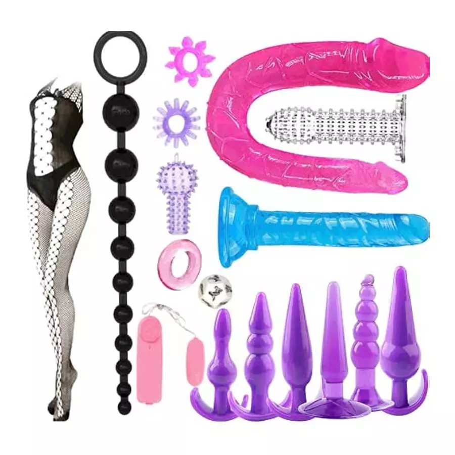 BAIWANg 17 in 1 Anal Plug Set Pleasure Plug Toy for Women Men Butt Plugs Stick Beginner Training Kit Anales Beads, Multicolor, X BAIWANg 17 in 1 Anal Plug Set Pleasure Plug Toy for Women Men Butt Plugs Stick Beginner Training Kit Anales Beads, Multicolor, X