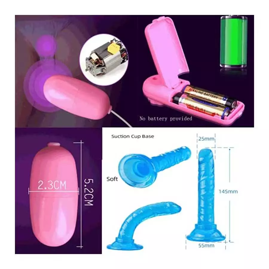 BAIWANg 17 in 1 Anal Plug Set Pleasure Plug Toy for Women Men Butt Plugs Stick Beginner Training Kit Anales Beads, Multicolor, X