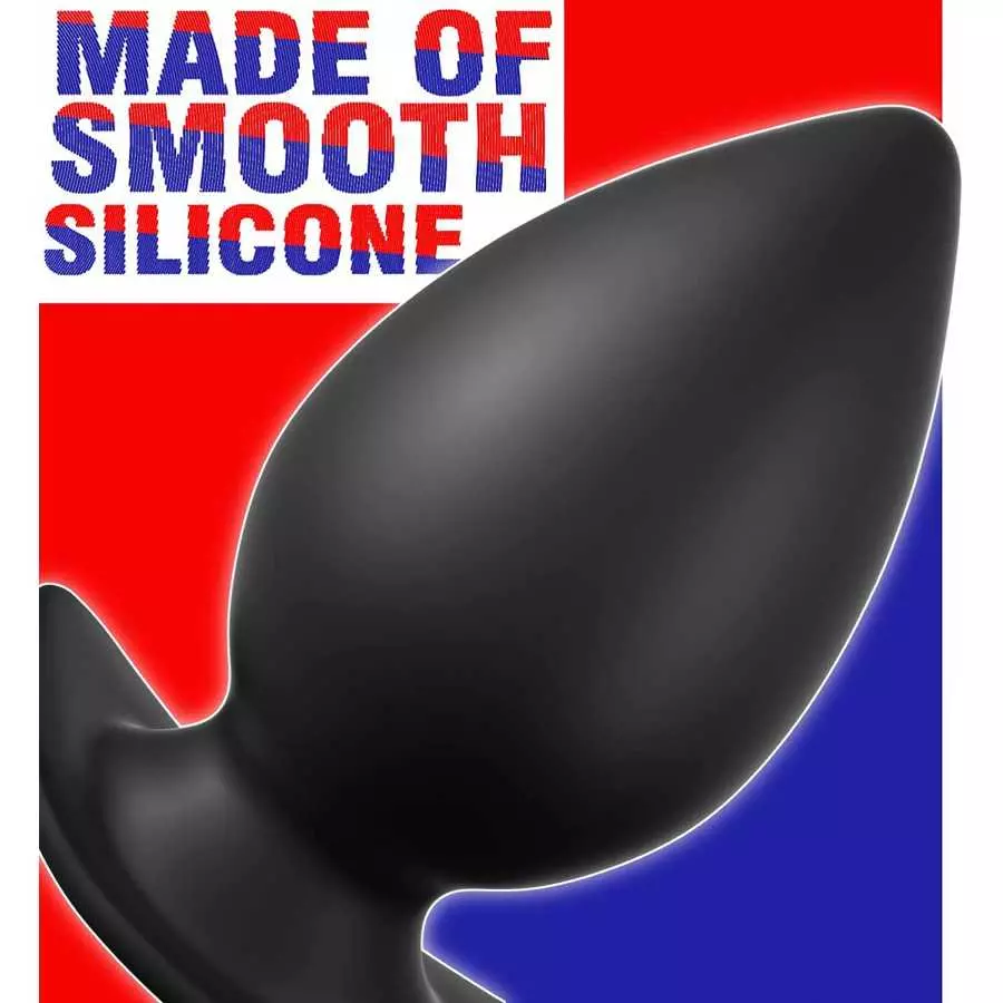 MEBAULT Anal Plug Butt Plug with Safe Curved Base Prostate Massager Dilator Sex Toy for Men Women Masturbation (L)