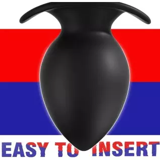 MEBAULT Anal Plug Butt Plug with Safe Curved Base Prostate Massager Dilator Sex Toy for Men Women Masturbation (L)