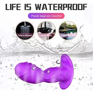 WD2819 Anal Vibrator Prostate Anal Plug,Silicone Rechargeable Butt Plug Vibrating with 8 Vibration Modes Adult Sex Toys for Men,