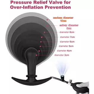 UTIMI Inflatable Butt Plug with Detachable Needle & Anal Sex Toys for Man and Women, Steel Ball Included UTIMI Inflatable Butt Plug with Detachable Needle & Anal Sex Toys for Man and Women, Steel Ball Included